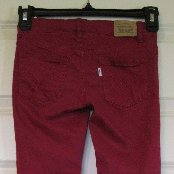 Levi's Other - Levi 710 Super skinny raspberry colored sz 10 reg